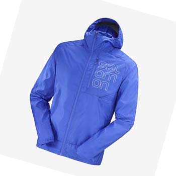 Salomon BONATTI CROSS WIND WINDBREAKERS Kabát Férfi Kék | HU 2360LIS